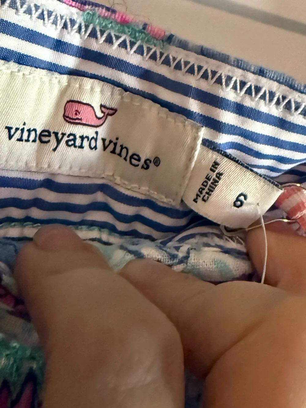 Vineyard Vines Pineapple Print womens Casual Bottoms - Blue & Pink